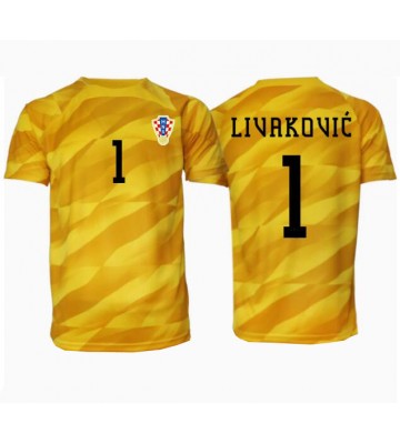 Kroatien Dominik Livakovic #1 Målvakt Hemmatröja EM 2024 Kortärmad